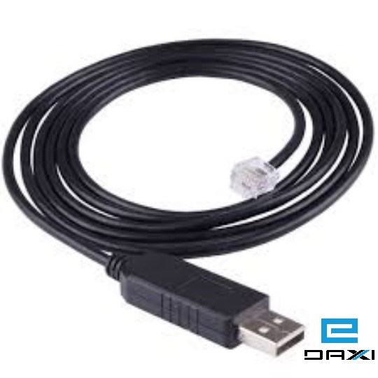 გადამყვანი, USB to RJ12 ADX-U12, Cable 6P4C, 1.8m (საკასოს კაბელი)