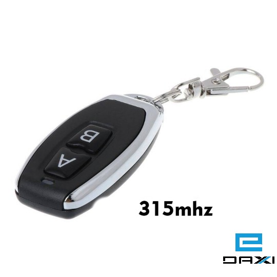 რადიო ღილაკი (გადამცემი) 2 Button 315MHz, EV1527 Wireless Universal 315MHz RF Remote control 12V, 50~100meter, learn code