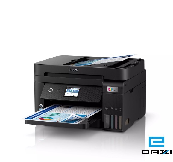 ფერადი პრინტერი Epson L6290, EcoTank Print, Scan, Copy A4 Duplex Inkjet Printer with ADF,4800x1200dpi Wi-Fi (C11CJ60406) , Ink 101 , B,C,Y,M