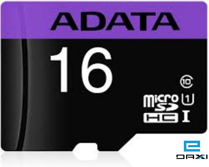 მეხსიერების ბარათი, A-DATA 16GB Premier microSDHC, UHS-I U1 Card (Class 10) With Adapter retail