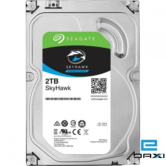 მყარი დისკი HDD 2TB, SkyHawk Seagate ST2000VX012