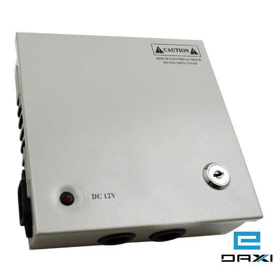 კვების ბლოკი გამანაწილებელი კოლოფით, Power Supply, 4CH, 12V 5A