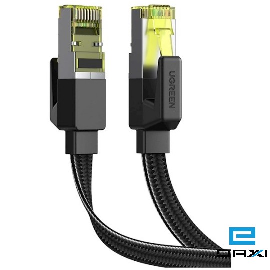 პაჩკორდი 8M NW189, UGREEN (40164) CAT7 10Gbps U/FTP, Lan Cable, Black