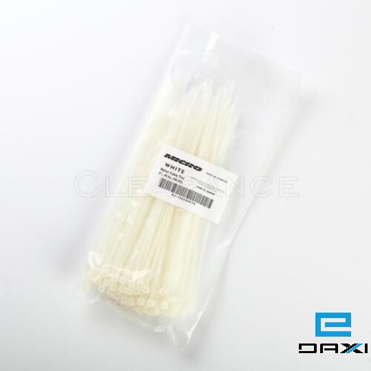 პლასმასის ხამუთი, 4.8x200mm, 100PCS WN-13 თეთრი