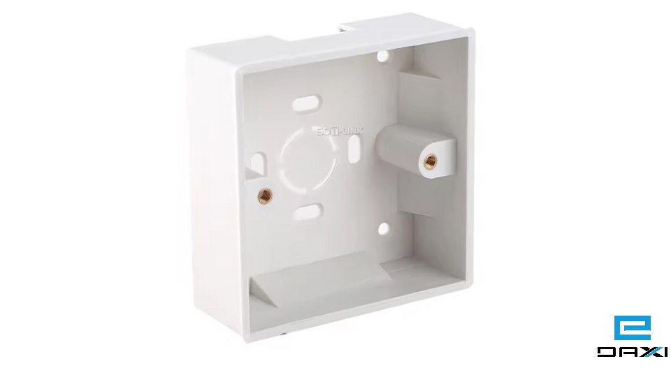 როზეტის ყუთი, კედელზე მისამაგრებელი 83X83X35