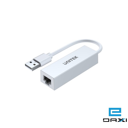 გადამყვანი USB to LAN, U1325AWH, UNITEK USB2.0 to Megabit Ethernet Adapter, White