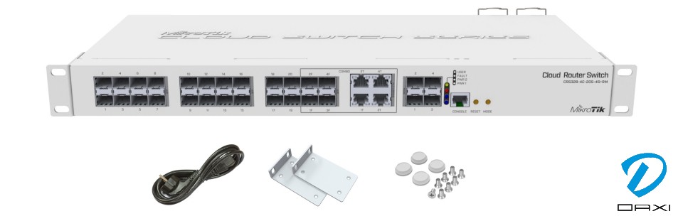 მართვადი სვიჩი 24 SFP Mikrotik CRS328-4C-20S-4S+RM