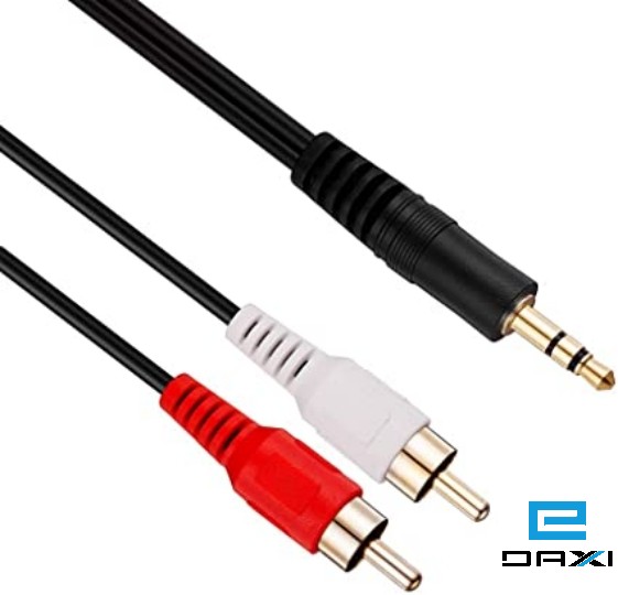 Stereo Cable 1.8m, 3.5mm, male to 2 RCA, KDAVRCA1001,