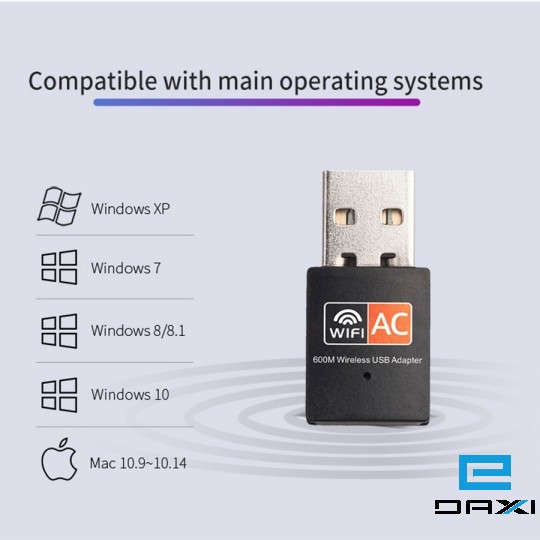 USB WiFiAdapter, Dual Band, 600Mbps Wireless Speed