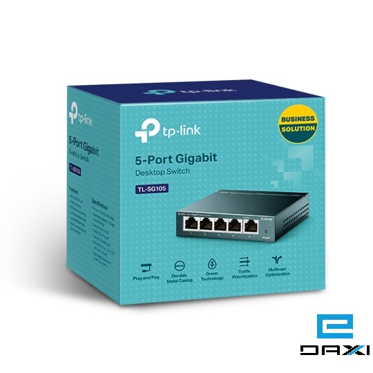 ქსელის გამანაწილებელი, TL-SG105, TP-Link, 5-Port 10/100/1000Mbps Desktop Switch