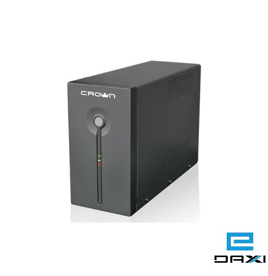 უწყვეტი კვების წყარო UPS, CMU-750D EU CROWN MICRO, UPS 700VA/450W, with 1*12V7AH battery, 2* Universal socket, black