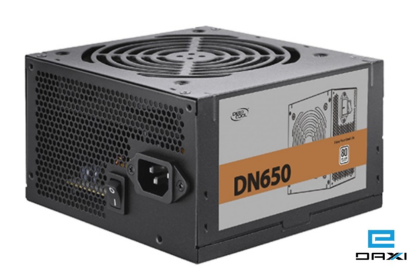 კომპიუტერის კვების ბლოკი DN650, Deepcool, 650W rated power with 120mm fan to power your system