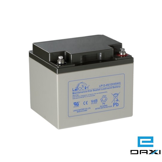 აკუმლიატორი, 12v 45Ah, LP12-45, LEOCH Rechargable Battery