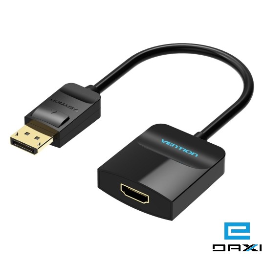 გადამყვანი, DP to HDMI Converter 0.15M Black, HBGBB VENTION
