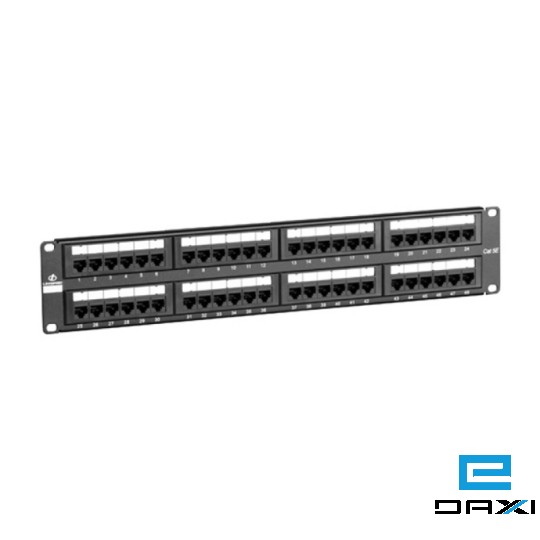 Patch Panel, KD-PP37-UTP-C6-48P, UTP CAT6, 48 ports.48 x unshielded RJ45 jacks