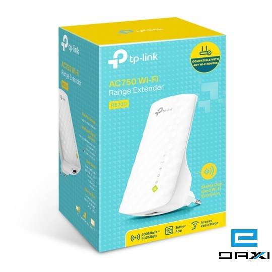 რადიო ქსელი, სიგნალის გამაძლიერებელი, RE200 TP-Link, AC750 Wi-Fi Range Extender