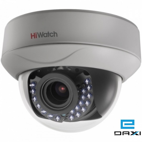 ანალოგური სამეთვალყურეო კამერა, 2MP Hiwatch, DS-T207(B) 2.8-12mm, HD TVI, 2mp, Dome, Fix, IR30m