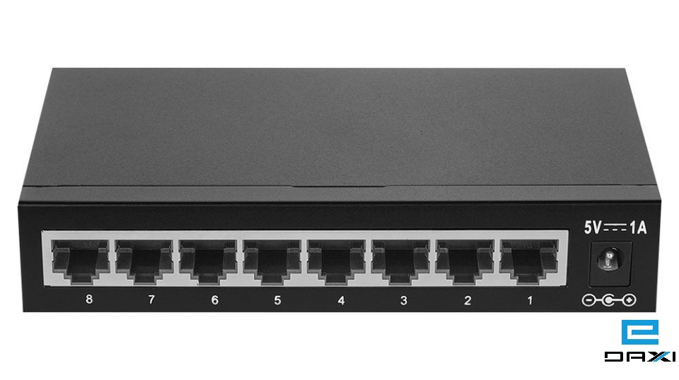 არამართვადი სვიჩი, Switch 8 Gigabit Port, BDCOM S1508E, ლითონის კორპუსით