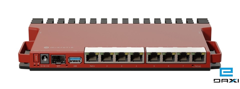 როუტერი, Mikrotik L009UiGS-RM, 8x 1Gbps, 2.5 G SFP პორტი