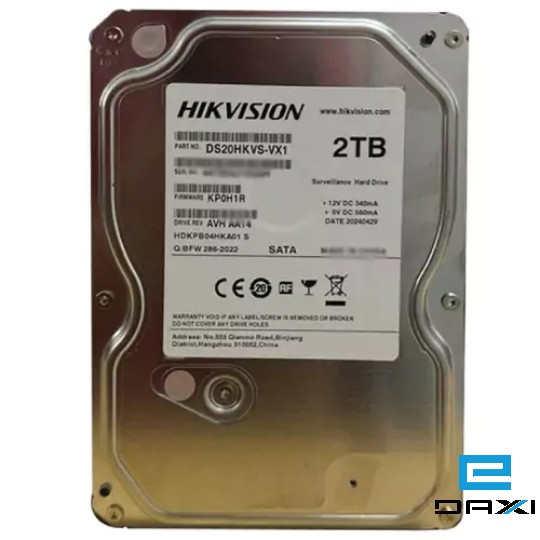 მყარი დისკი HDD 2TB, Hikvision DS20HKVS-VX1