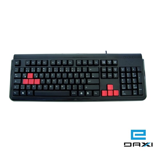 კლავიატურა, G300, A4Tech keyboard, Can-Be-Washed, Black, (US+Russian) USB