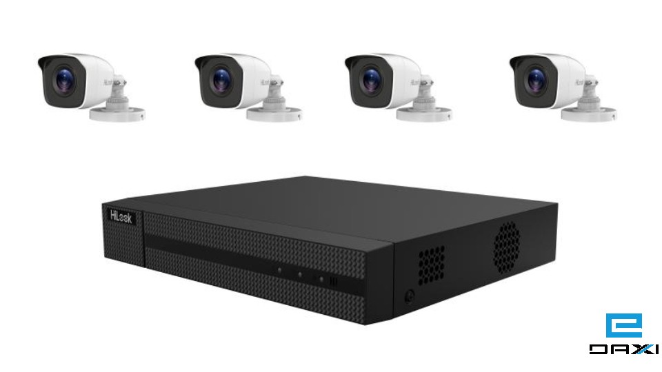 ანალოგური კამერების კომპლექტი 4CH 2MP, 4xBullet, HiLook TK-4142BH-MP