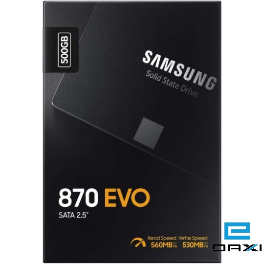 მყარი დისკი SSD 500GB, Samsung MZ-77E500B, SSD 870 EVO SATA III 2,5"