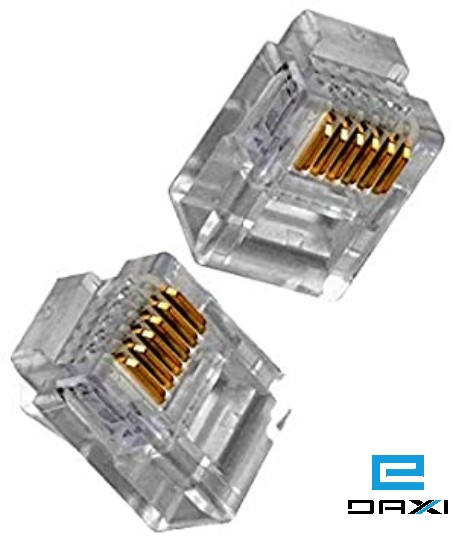 RJ11/RJ12 INT Mod Plug 6P6C 3u