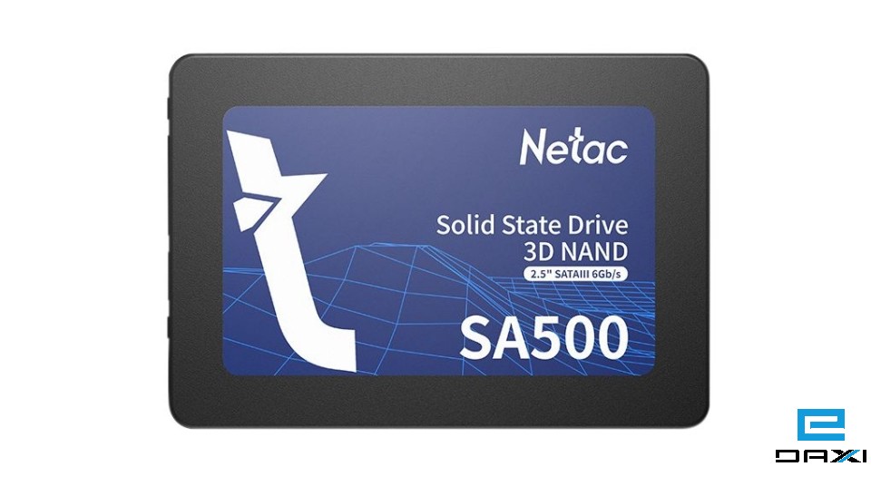 მყარი დისკი SSD 128GB, NETAC NT01SA500-128-S3X, SA500 2.5 SATAIII 3D NAND, R/W up to 500/400MB/s
