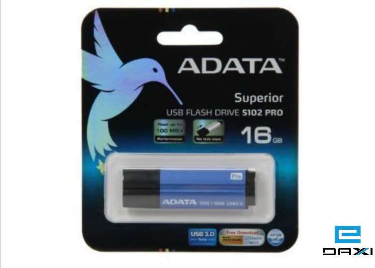 USB მეხსიერება, AS102P-16G-RBL Adata S102 Pro 16GB USB 3.0 USB Flash Drive, Blue