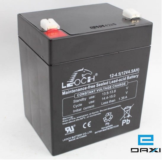 აკუმულატორი, 12V 4.5Ah, LP12-4.5A, LEOCH Rechargable Battery