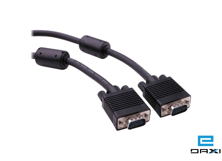 VGA Cable, 15M, KDVGA1001-15M, 3+4+64 Braiding, Al and braiding shield,Copper ,Nickel Plated, 0.8mm