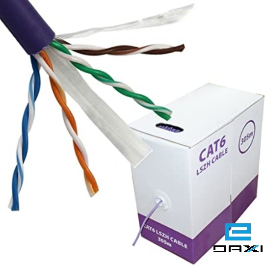ქსელის კაბელი, HUNKA KABLO, Cat6 UTP (4X2X25 AWG) 100% სპილენძით