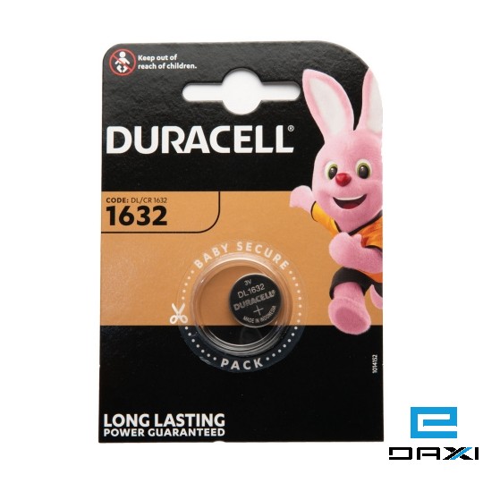 DURACELL, 3V, DL1632, LITIUM, 007420
