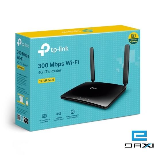 როუტერი, რადიო ქსელი TL-MR6400, TP-Link, 300Mbps Wireless N 4G LTE Router