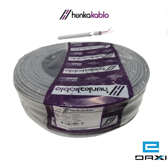 ელ. სადენი, HUNKA KABLO, CCTV, 2+1 (0.22+2X0.22MM) 100M