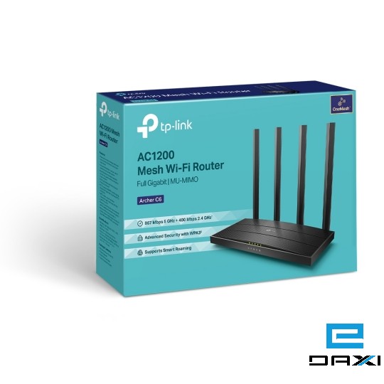 როუტერი, TP-Link Archer C6, AC1200 Wireless MU-MIMO Gigabit Router
