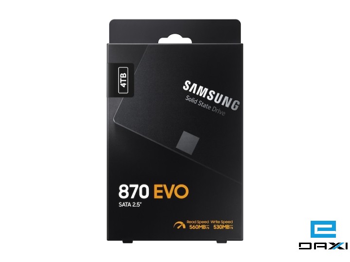 მყარი დისკი SSD 4TB, Samsung 870 EVO 2.5" SATA III Internal SSD (MZ-77E4T0B/AM)