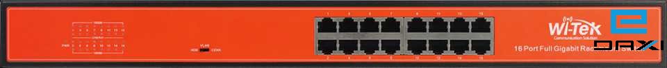 არამართვადი სვიჩი, Switch 16CH, WI-TEK, WI-SG116