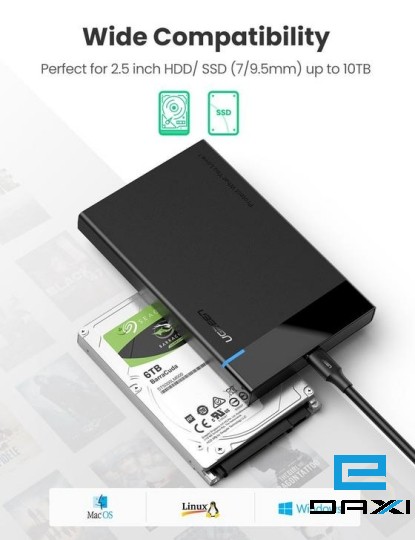 Hard Dish box Type C Port UGREEN 2.5 inch 50743