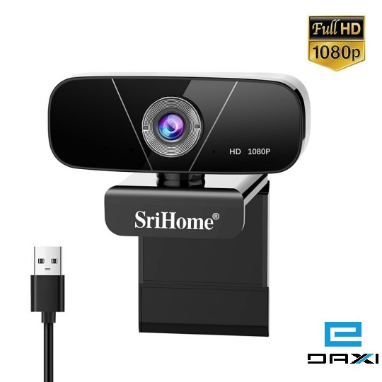 Web კამერა, 1080P Webcam SriHome SH003 Black