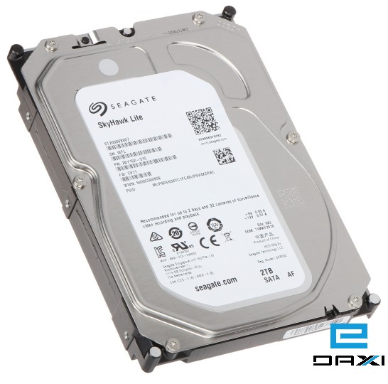 მყარი დისკი HDD 2TB, Seagate SkyHawk ST2000VX007, SATA Hard Drive 6Gb/s 64MB Cache
