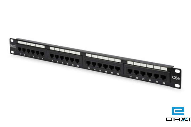 Patch Panel, UTP CAT5e, 24 ports, 1U, 19