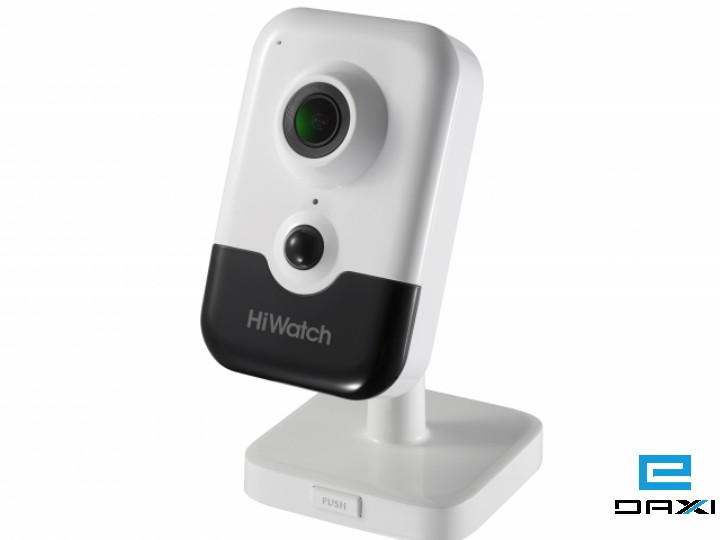 ქსელური სამეთვალყურეო კამერა, 2MP 2mm, Hiwatch, DS-I214W(C), IP video camera with EXIR illumination up to 10 m, Wi-Fi, microphone and speaker
