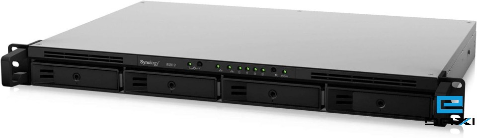 NAS სერვერი, Synology RS819 1U NAS Quad Core 2GB Drive Bays 4