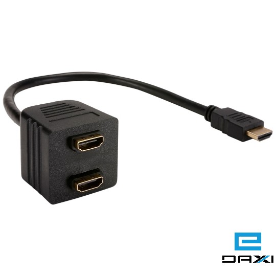 გადამყვანი, HDMI male to HDMI 2 female, FEF-C-006