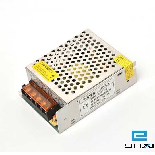 კვების ბლოკი 12V 5A, 220AC-12DC, Power Supply