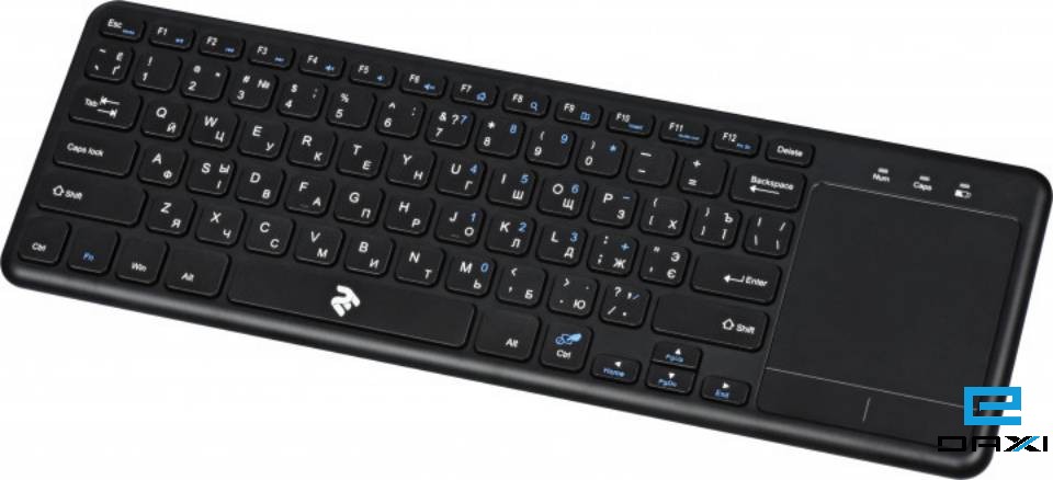 Mini Wireless Touch Keyboard & Mouse 2E-KT100WB, 2E KT100 BLACK