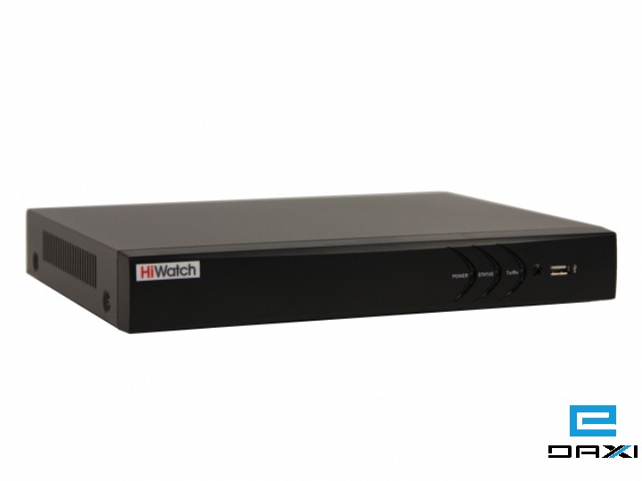 ანალოგური ვიდეო ჩამწერი DVR 8CH 8MP, Hiwatch, DS-H208UA (C), 1 SATA