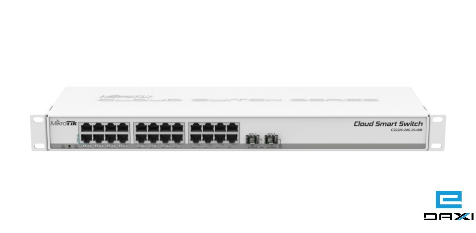 მართვადი სვიჩი 24 Port Gigabit, Mikrotik CSS326-24G+2S+RM 2 x SFP